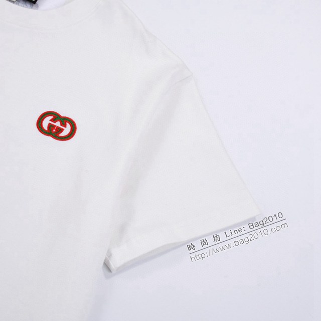 Gucci古奇專櫃古馳2023SS新款刺繡T恤 男女同款 tzy2850
